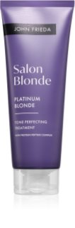 John Frieda Salon Blonde Tone Perfecting Treatment Toniseeriv kreem juuksevärvi elavdamiseks varjund Platinum Blonde 120 ml