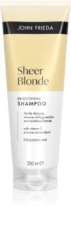 John Frieda Sheer Blonde Brightening Shampoo kirkastava shampoo vaaleille hiuksille 250 ml