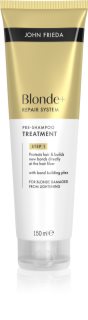 John Frieda Blonde+ Repair System Pre-shampoo Treatment pred-šampónová starostlivosť pre posilnenie vlasov 150 ml