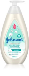 Johnson's® Cottontouch bublinková koupel a mycí gel 2 v 1 pro děti 500 ml