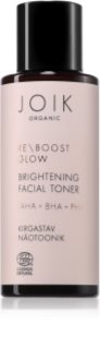 JOIK Organic Re-Boost Glow tonik nawilżający z efektem złuszczającym 100 ml