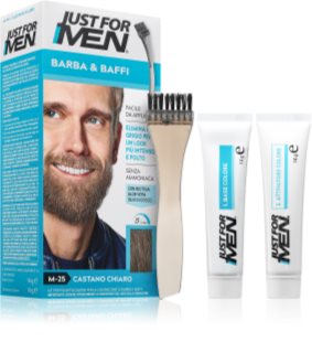 Just for Men Men Moustache & Beard barva na vousy pro zakrytí šedin