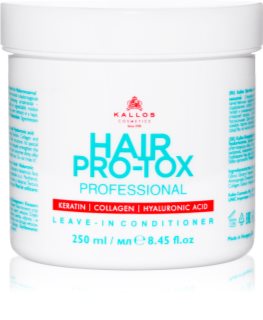 Kallos Hair Pro-Tox κοντίσιονερ χωρίς ξέβγαλμα για ξηρά και κατεστραμμένα μαλλιά 250 ml