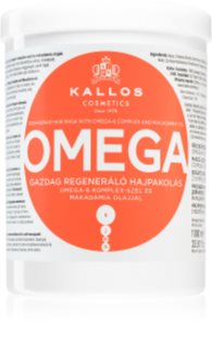 Kallos Omega nährende Haarmaske mit Omega 6 Fettsäuren und Macadamiaöl 1000 ml