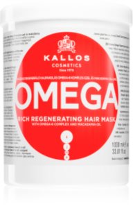 Kallos KJMN Professional Omega nährende Haarmaske mit Omega 6 Fettsäuren und Macadamiaöl 1000 ml
