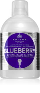 Kallos KJMN Professional Blueberry obnavljajući šampon za suhu, oštećenu i kemijski tretiranu kosu 1000 ml
