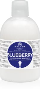 Kallos KJMN Professional Blueberry champú reparador para cabello seco, dañado y químicamente tratado 1000 ml