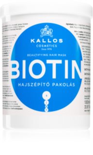 Kallos KJMN Professional Biotin Juuksemask õhukestele ja nõrkadele, katkema kippuvatele juustele