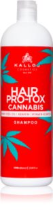 Kallos Hair Pro-Tox Cannabis αναγεννητικό σαμπουάν Με λάδι κάνναβης 1000 ml