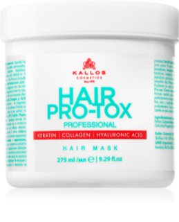 Kallos Hair Pro-Tox maska pro slabé a poškozené vlasy s kokosovým olejem, kyselinou hyaluronovou a kolagenem