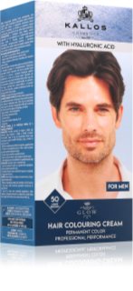 Kallos Glow Lasting Cream Colour Noturīga matu krāsa vīriešiem (tonis) Light Brown 60 ml