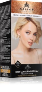 Kallos Glow Lasting Cream Colour tinta permanente per capelli colore Shine Blond 60 ml