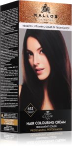 Kallos Glow Lasting Cream Colour Noturīga matu krāsa (tonis) Chocolate Brown 60 ml