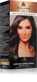 Kallos Glow Lasting Cream Colour Noturīga matu krāsa (tonis) Mahogany Brown 60 ml