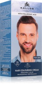 Kallos Glow Lasting Cream Colour trwała farba do włosów dla mężczyzn odcień Medium Blond 60 ml