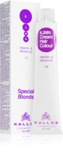 Kallos KJMN Professional Cream Hair Colour Keratin & Argan Oil Hair Color shade 12.8 Special Ultra Pearl Blond 100 ml