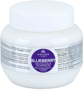 Kallos Blueberry Revitalisierende Maske für trockenes, beschädigtes und gefärbtes Haar