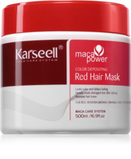 Karseell Color Depositing Red Hair Mask maska pre zvýraznenie farby vlasov 500 ml