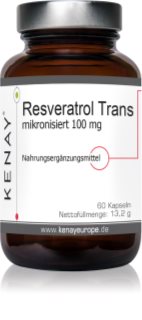 Kenay Resveratrol Trans mikronisiert 100 mg Kapseln zum Schutz der Zellen vor oxidativem Stress 60 KAP