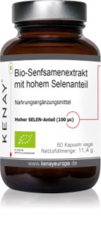 Kenay Organic selenium 100 mcg BIO Kapseln schöne Haare, Nägel und Haut 60 Kapseln