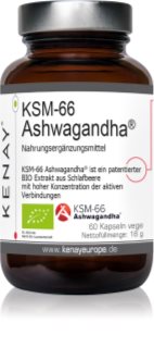Kenay Ashwagandha KSM-66 BIO Tabletten zur Unterstützung von Gedächtnis und Konzentration 60 KAP