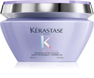 Kérastase Blond Absolu Masque Ultra-Violet gilios priežiūros priemonė šviesintiems, šalto atspalvio šviesiems plaukams 200 ml