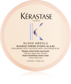 Kérastase Gloss Absolu Masque Créme Hydra-Glaze Maske für die Haare für unnachgiebige und strapaziertes Haar