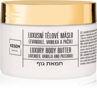 KESEM Luxury Body Butter Lavender, Vanilla & Patchouli manteca corporal levandule, vanilka a pačuli 350 ml