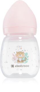 Kikkaboo Savanna Anti-colic Feeding Bottle cumisüveg 3 m+ Pink 180 ml