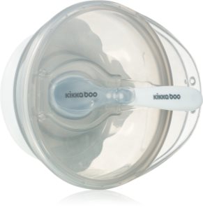 Kikkaboo Suction Bowl with Spoon miska z łyżeczką z korkiem 4 m+ Blue 1 szt.