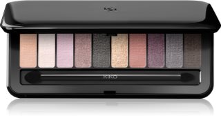 KIKO Milano Soft Nude Palette mit 10 Lidschatten mit einem Pinsel