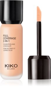 KIKO Milano Full Coverage 2-In-1 tekući puder i korektor 2 u 1 nijansa 25 Neutral 25 ml