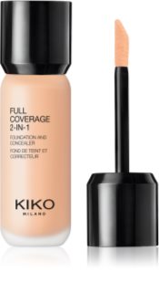 KIKO Milano Full Coverage 2-In-1 alapozó és korrektor 2 az 1-ben árnyalat 35 Neutral 25 ml