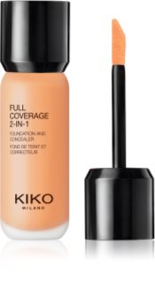 KIKO Milano Full Coverage 2-In-1 tekući puder i korektor 2 u 1 nijansa 65 Neutral 25 ml