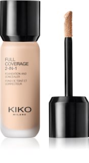 KIKO Milano Full Coverage 2-In-1 tekući puder i korektor 2 u 1 nijansa 01 Neutral 25 ml