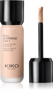 KIKO Milano Full Coverage 2-In-1 alapozó és korrektor 2 az 1-ben árnyalat 05 Cold Rose 25 ml