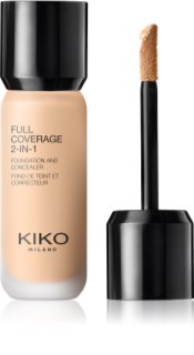 KIKO Milano Full Coverage 2-In-1 alapozó és korrektor 2 az 1-ben árnyalat 10 Neutral 25 ml
