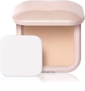 KIKO Milano Skin Lover Refining Face Powder Foundation kompakt púderes alapozó matt hatással árnyalat 02 Blanched Almond 10 g
