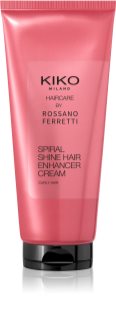 KIKO Milano Spiral Shine Hair Enhancer Cream öblítést nem igénylő hajkúra göndör hajra 200 ml