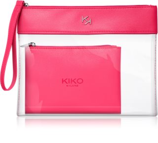 KIKO Milano Transparent Beauty Case átlátszó kozmetikai táska tokkal 002 Fuchsia 1 db