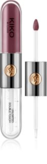 KIKO Milano Unlimited Double Touch langanhaltender flüssiger Lippenstift mit Glanz Farbton 123 Satin Grape 6 ml