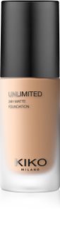 KIKO Milano Unlimited 24H Matte tartós matt alapozó hialuronsavval árnyalat 6 NG Neutral Gold 30 ml