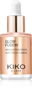 KIKO Milano Glow Fusion Highlighting Drops flüssiger Aufheller für das Gesicht