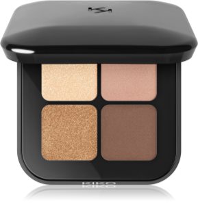 KIKO Milano Bright Quartet szemhéjfesték paletta árnyalat 01 Warm Neutral Tones 3.5 g