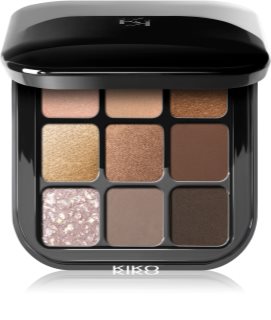 KIKO Milano Glamour Multi Finish Lidschattenpalette Farbton 01 Earth Tones 2.5 g