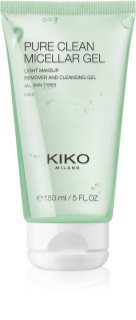 KIKO Milano Pure Clean Micellar Gel micellás sminklemosó gél az arcra és a szemekre 150 ml