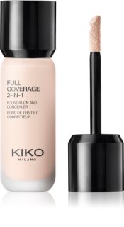 KIKO Milano Full Coverage 2-In-1 alapozó és korrektor 2 az 1-ben árnyalat 0 Neutral Rose 25 ml