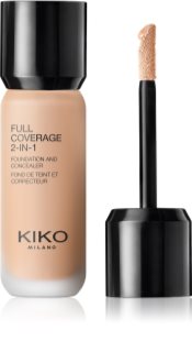 KIKO Milano Full Coverage 2-In-1 alapozó és korrektor 2 az 1-ben árnyalat 50 Neutral Gold 25 ml