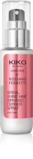 KIKO Milano Spiral Shine Hair Biphasic Definer Spray regenerator u spreju bez ispiranja za kovrčavu kosu 45 ml