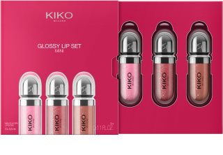 KIKO Milano Glossy Lip Set Mini Set mit Lipglosses Minipackung